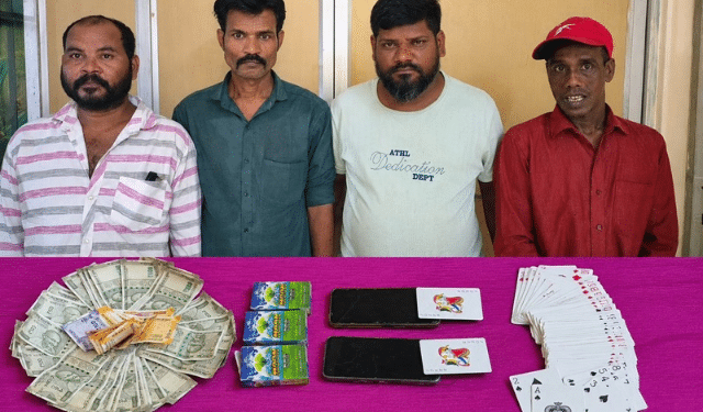 Capital police Bhubaneswar gambling raid