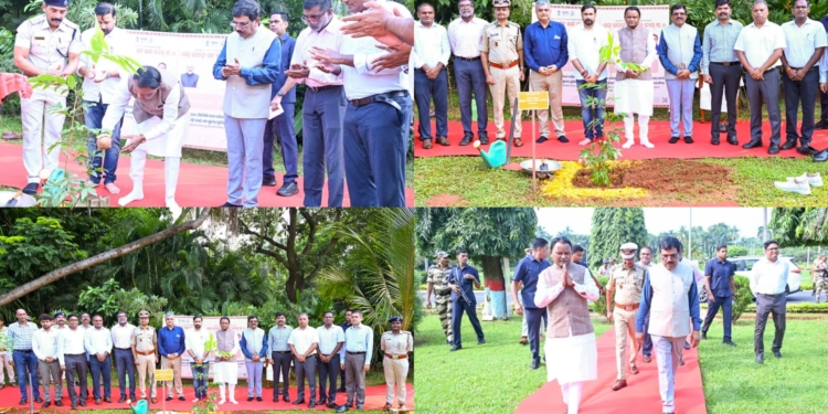 CM Majhi Plants Ashoka Sapling To Mark PM Modi’s 76th Birthday