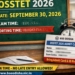 OSSTET 2026 exam schedule