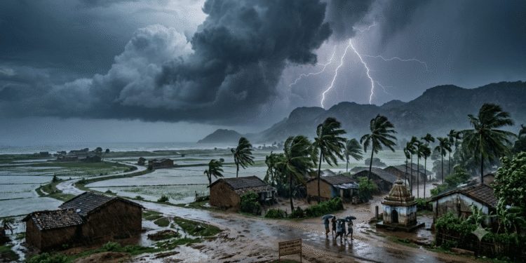 Odisha weather thunderstorm warning