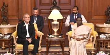Iranian President meets Indian President