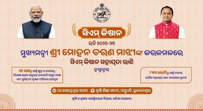 Odisha farmers to receive CM-KISAN fifth instalment today; over 41 lakh beneficiaries to benefit