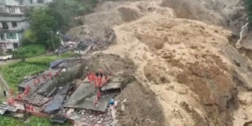 Typhoon Saudel China mudslide