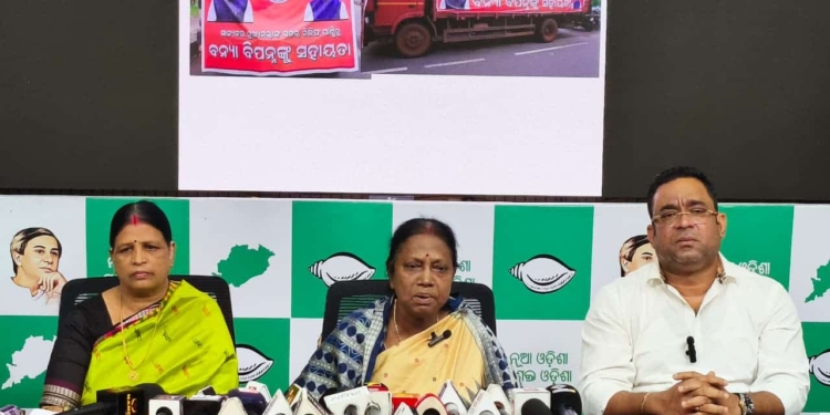 BJD Jajpur flood relief allegations