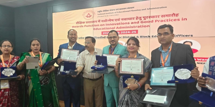 Odisha education officials national awards