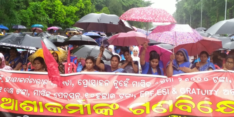 Odisha ASHA workers protest