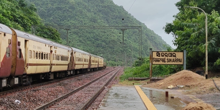 Rayagada train line landslide