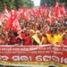 Anganwadi workers protest Bhubaneswar