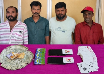 Capital police Bhubaneswar gambling raid