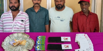 Capital police Bhubaneswar gambling raid