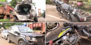 Luxury car series accident