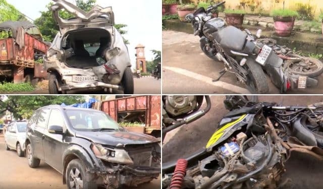 Luxury car series accident