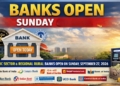 banks open today september 27
