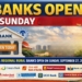 banks open today september 27