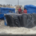 Rough sea Puri coast sandbank collapse