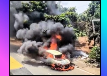 Car Catches Fire