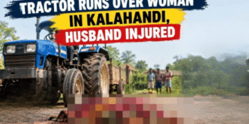 Tractor accident Kalahandi road protest