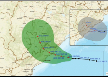 Deep Depression Bay of Bengal Andhra Odisha
