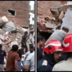 Delhi building collapse Satya Niketan