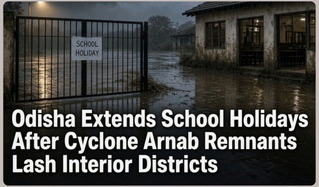 Odisha school rain holiday