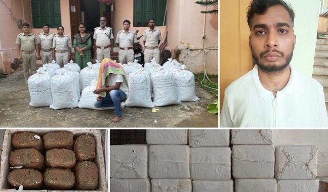 Ganja Smuggling via Courier