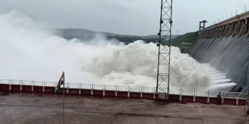 Hirakud Dam 28 gates opened