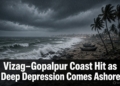 deep depression landfall Kalingapatnam