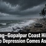 deep depression landfall Kalingapatnam