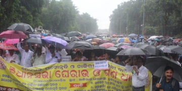 Odisha Non-Government College Teachers Protest