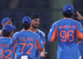 India vs Afghanistan 2nd T20I innings break