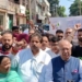 JKPCC protest BJP poster