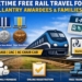 Gallantry awardees free rail travel