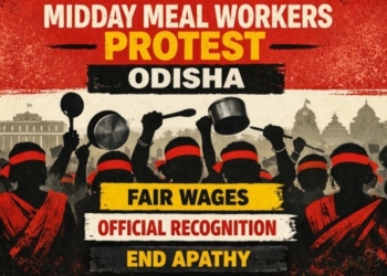 Odisha midday meal cooks protest
