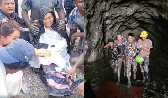 Nepal flood rescues survivors