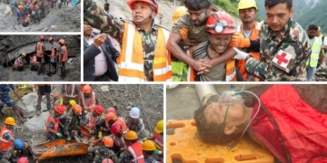 Nepal tunnel rescue floods