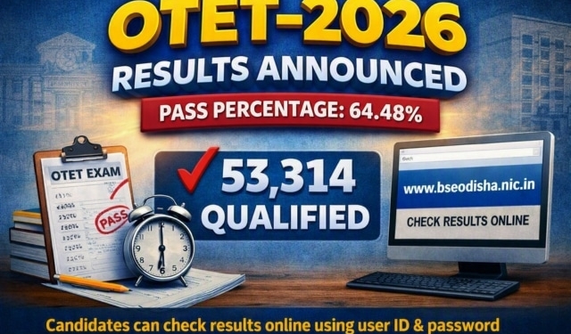 OTET‑2026 results Odisha