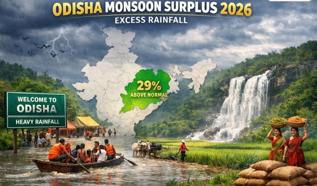 Odisha monsoon rainfall 2026