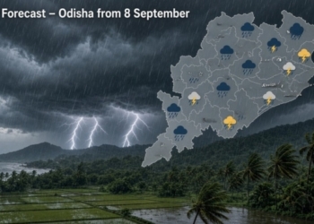 Odisha monsoon troughline rain alert