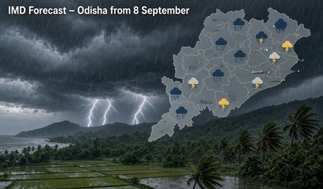 Odisha monsoon troughline rain alert