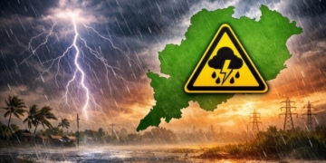 Odisha heavy rain warning