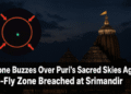 drone over Jagannath Temple Puri