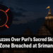 drone over Jagannath Temple Puri