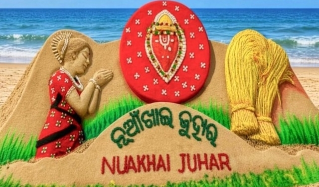 Nuakhai sand art Puri