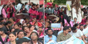 Junior Teachers protest Bhubaneswar
