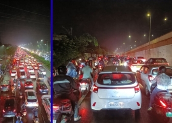 Bhubaneswar festive traffic jam