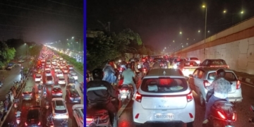 Bhubaneswar festive traffic jam