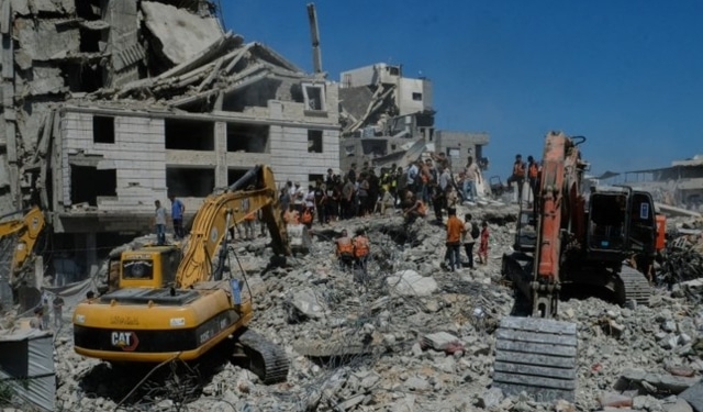 Gaza building collapse