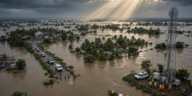 telecom restoration Ganjam Cyclone Arnab