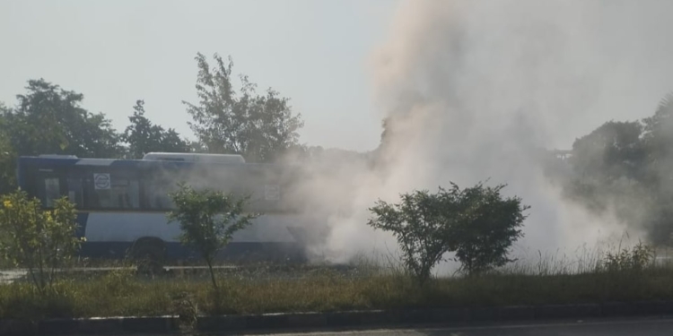 Sambalpur bus smoke incident