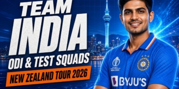 India squad New Zealand tour 2026